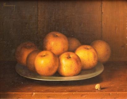 Plat de pommes et escargot by Jean-Claude Chauray