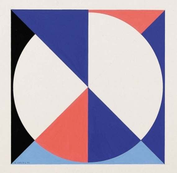 Diagonal-geteilt (Serie Scheibe im Quadrat).