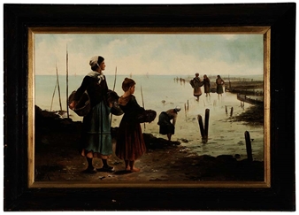 Women Clamming - B. Renard