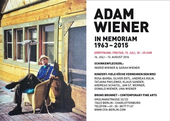 Adam Wiener: In Memoriam - CFA, Contemporary Fine Arts (Mitte)