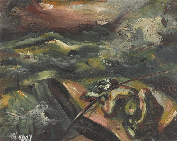 Wahgi Valley, Hunter by William Dobell, 1952