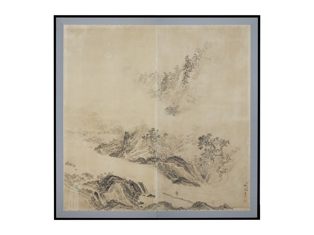 Artwork by Seiho Takeuchi, Flowing Raft, Made of Color on paper