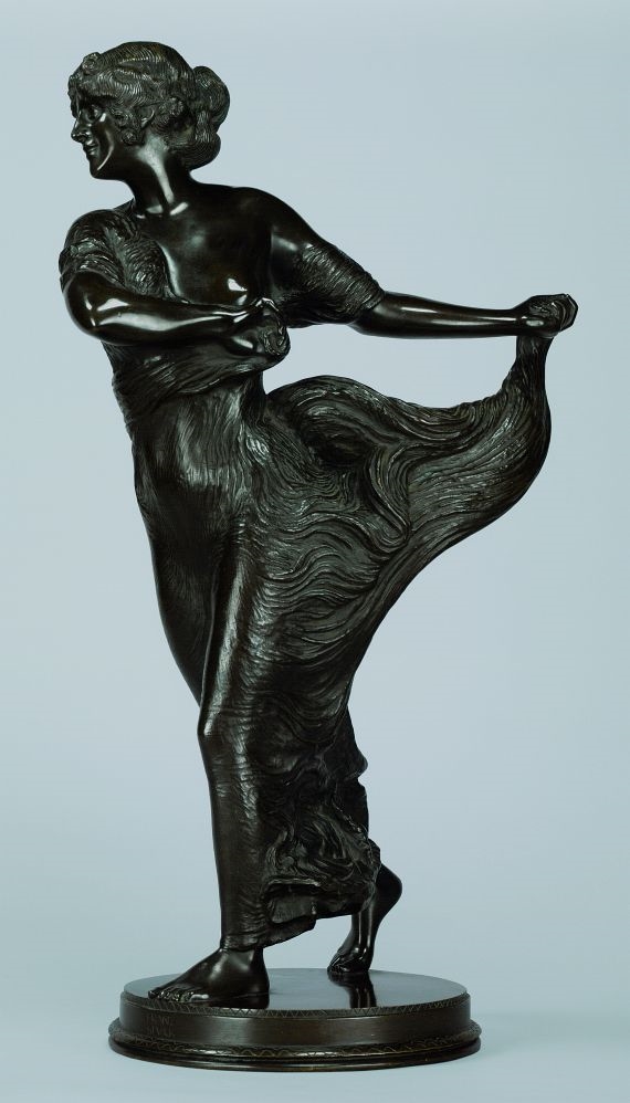 Artwork by Franz von Stuck, Tänzerin, Made of Bronze