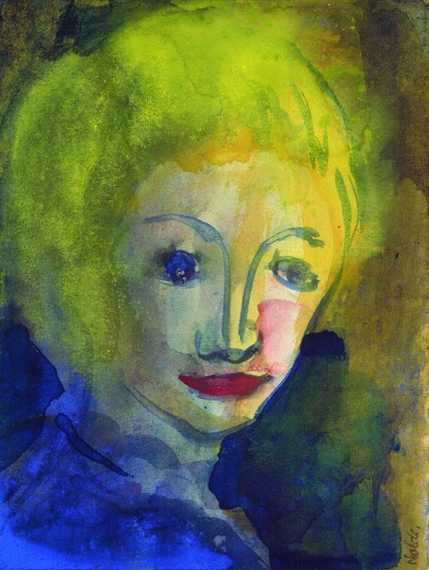Emil Nolde | Frauenporträt (1920) | MutualArt