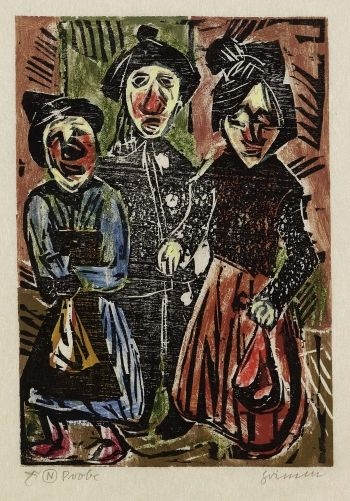 Drei Rummelpott-Figuren by Willem Grimm, 1980