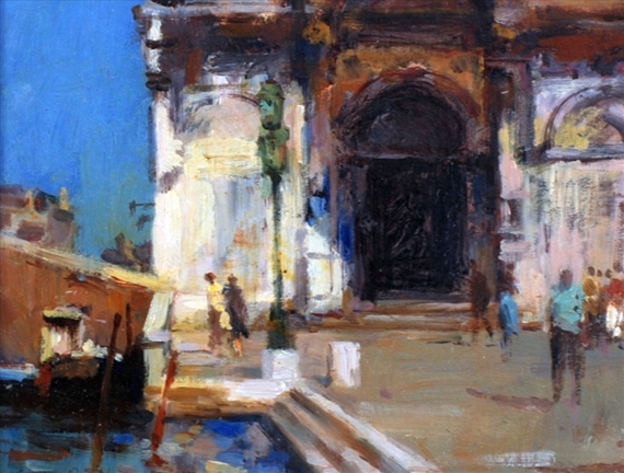 Venetian scenes, a pair by Gordon Radford