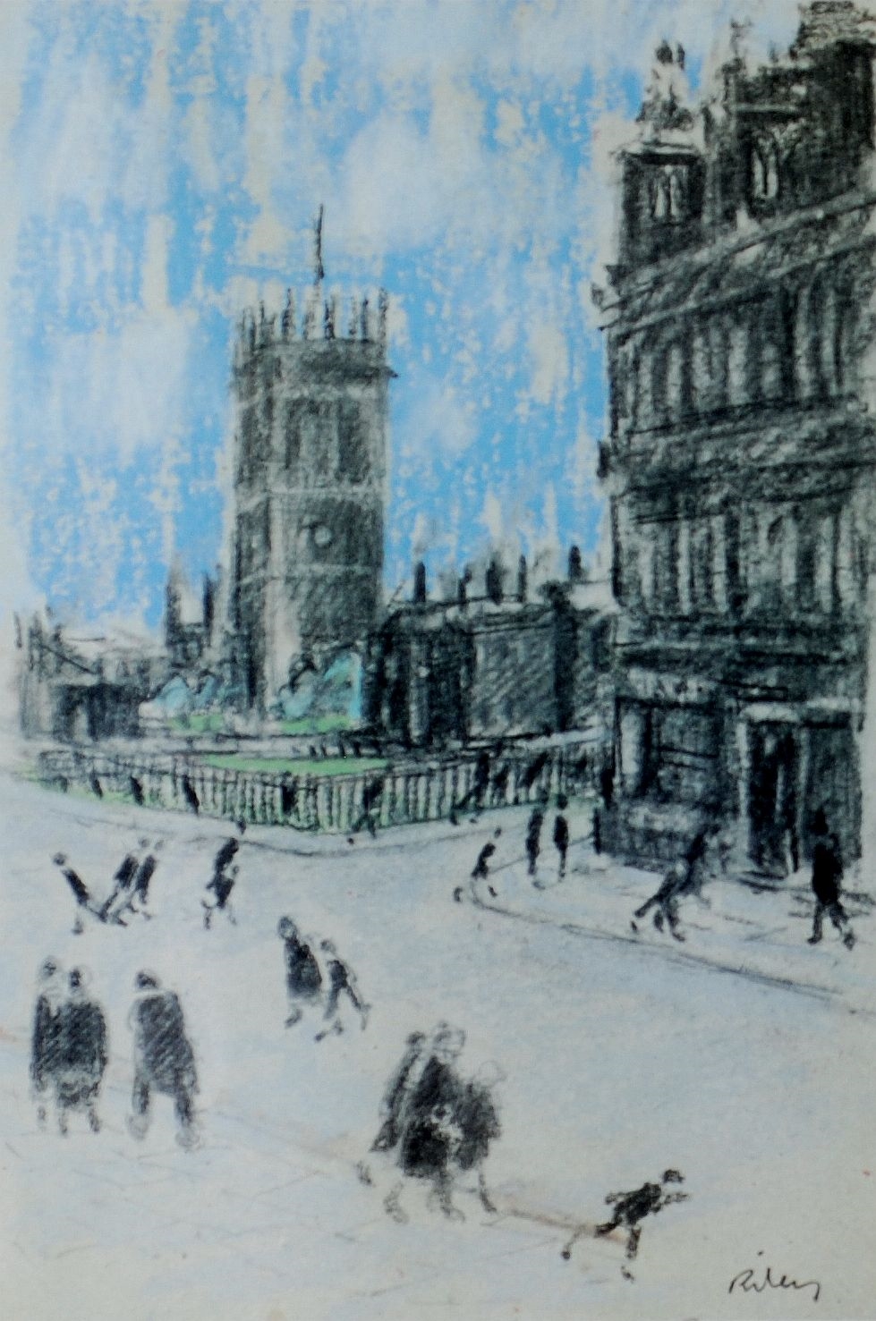 Harold Riley | Manchester Scenes (1984) | MutualArt