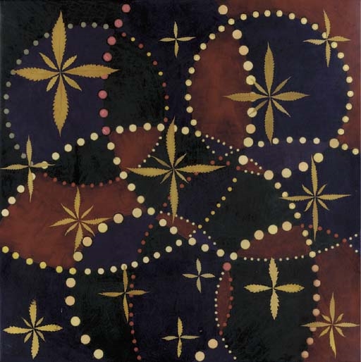 BLA BLA WOOF WOOF by Fred Tomaselli, 1992