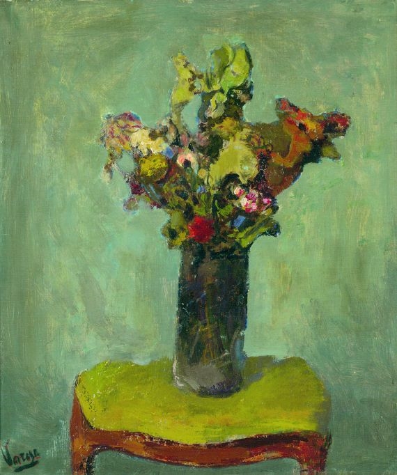 Artwork by Ferenc Varga, Blumenstillleben, Made of oil on canvas