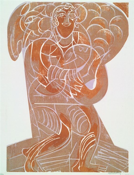 Hirte der Sanften Gewalt by HAP  Grieshaber, 1966