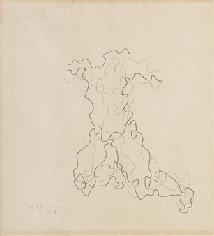 Greek Sculpture Iii, Drawing On The Olympic Competition - Wladislaw Strzeminski