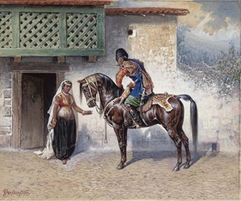 A Caucasian horseman returns - Ivan Pranishnikoff