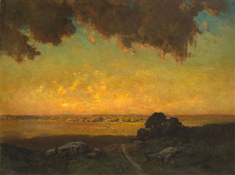 Julian Walbridge Rix | Storm Over the Divide (1874) | MutualArt