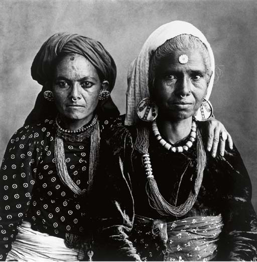 Two Women Both With Nose Rings, Nepal by Irving Penn, 1967/1972.