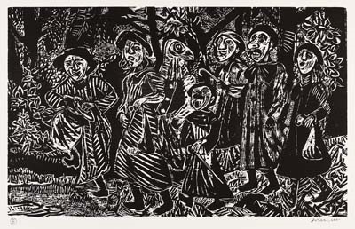 3 Bll. Figürliche Kompositionen by Willem Grimm