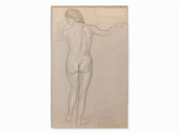 Standing Nude from Behind by Ludwig von Hofmann, 1900