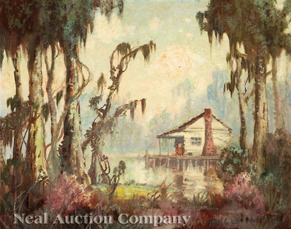 Cabin on the Bayou by Knute Heldner