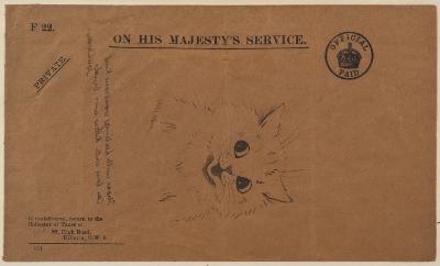 Smiling Kitten by Louis Wain