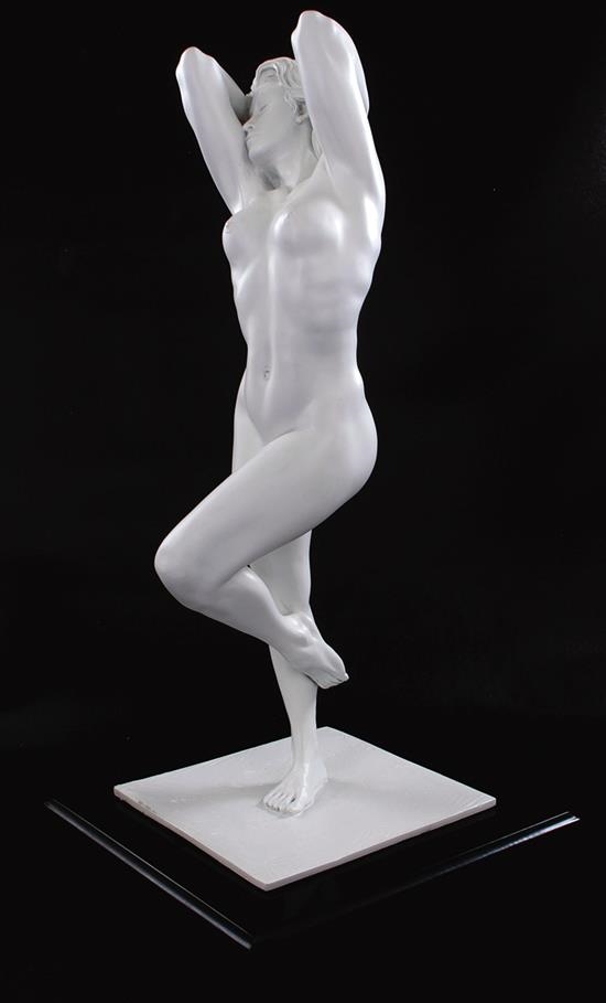 Artwork by Bill Mack, CHARISMA, Made of bronze with white patina