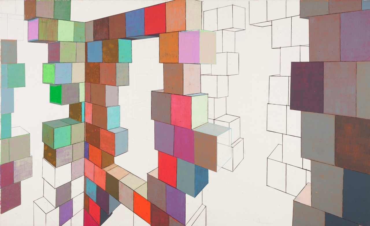 Artwork by Manuel Caeiro, Underwater #1, Made of Acrylic on paper