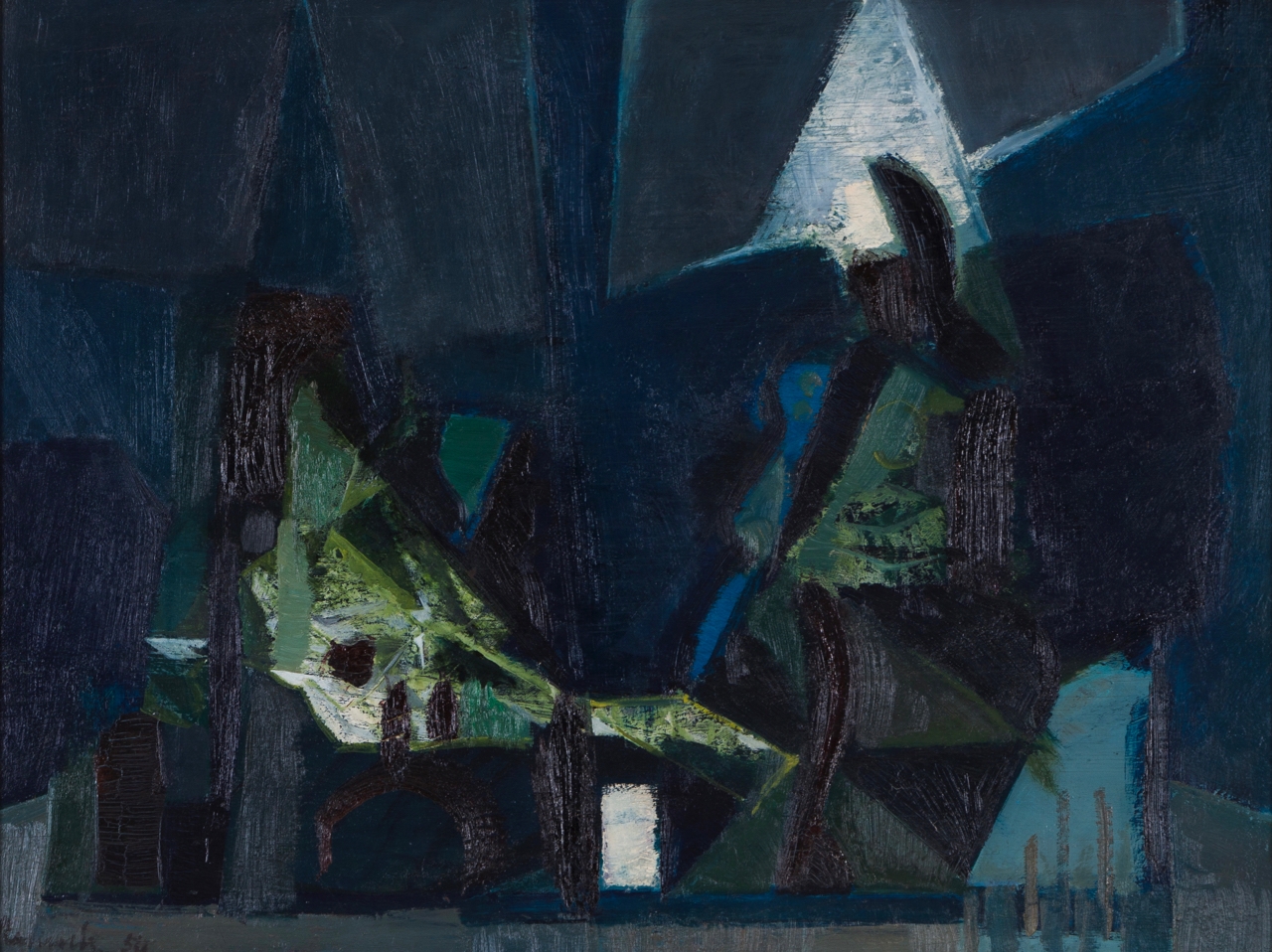 Artwork by Júlio Resende, Untitled, Made of Oil on wood