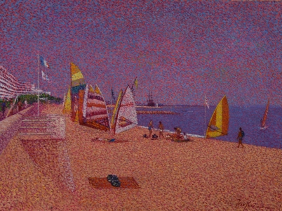 Jean Vollet | Scène de plage, Cannes | MutualArt