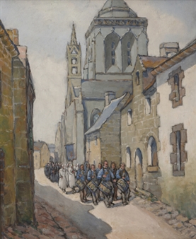 Procession à Locronan - Paul Malquit