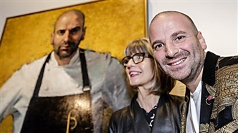 Archibald Prize 2016: Betina Fauvel-Ogden wins Packing Room Prize for George Calombaris portrait