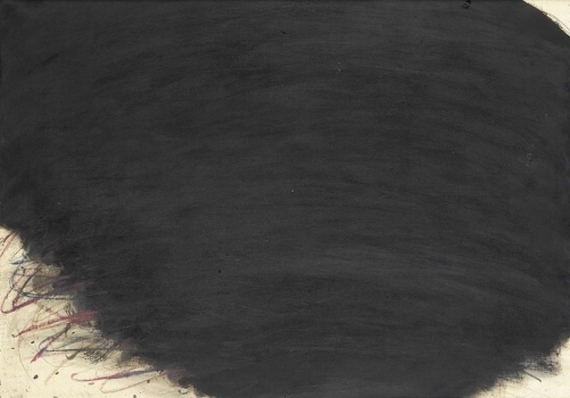 Artwork by Arnulf Rainer, Übermalung, Made of Oil and color chalk on canvas