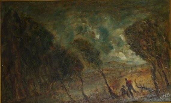 Outback Scene by Charles Edward Hopgood, 1969