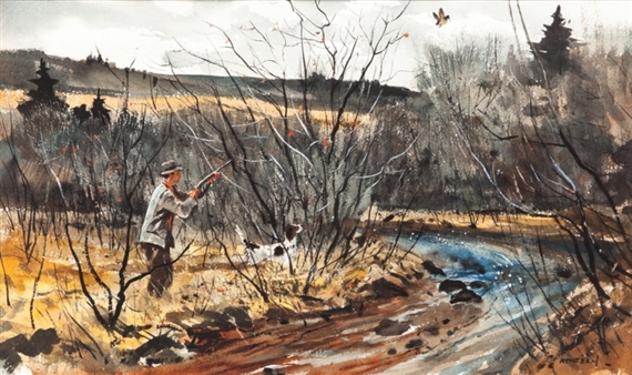 Chet Reneson | Woodcock Shooting (1971) | MutualArt