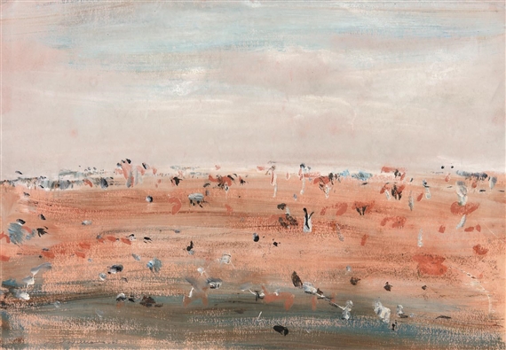 Landscape with Tree Trunk, You Yangs by Fred Williams, 1963