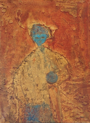 Untitled (abstract mother and child) by Mirko Basaldella, 1962