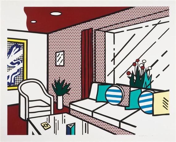 The Living Room (from Interior Series) by Roy Lichtenstein, 1990