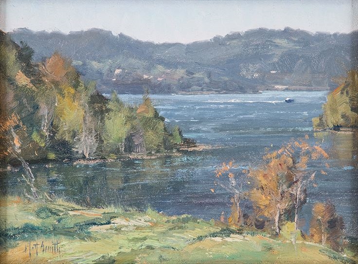 Artwork by Matt Sheridan Smith, Table Rock Lake, Made of oil on linen