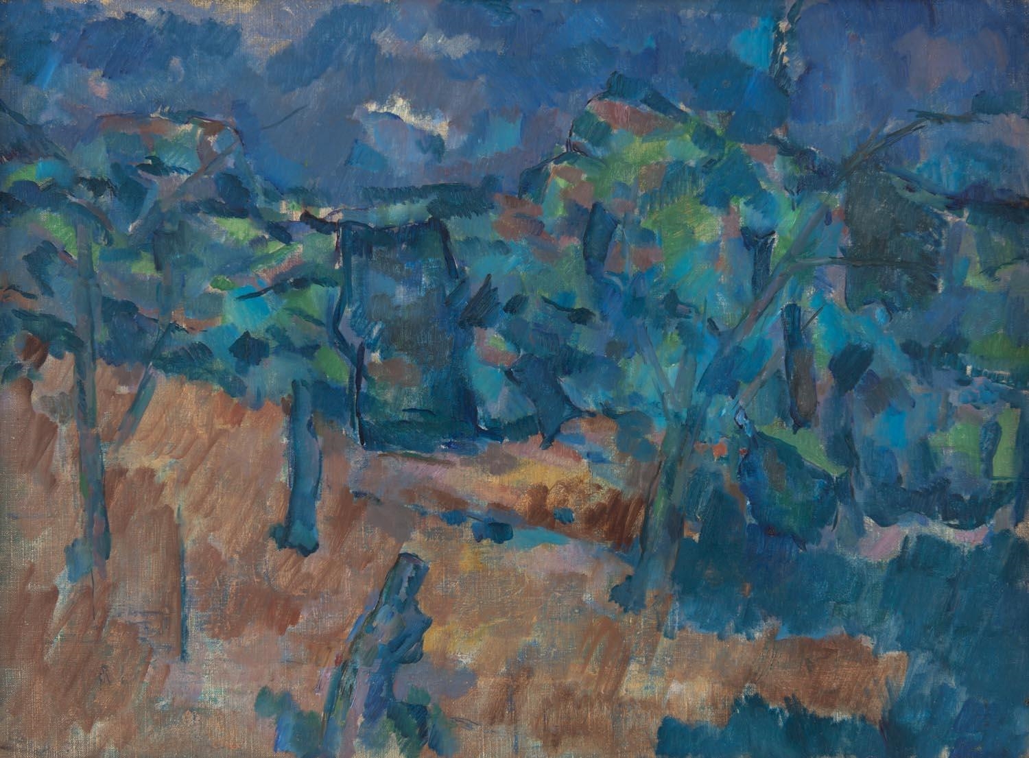 Artwork by John Passmore, Sussex Landscape, Made of oil on canvas