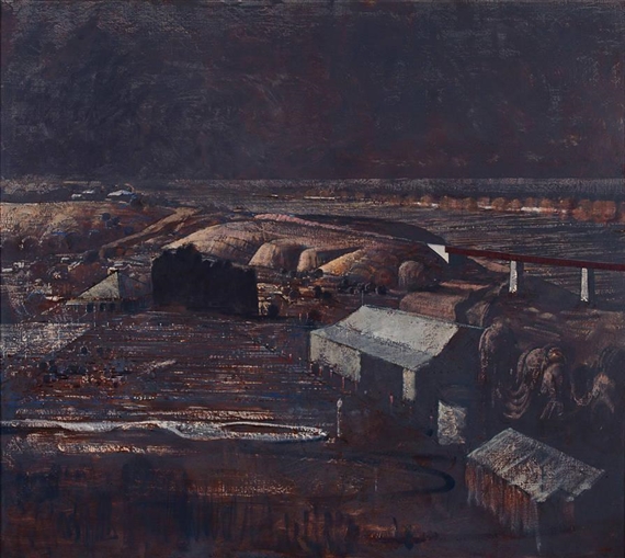 Murray Bridge Landscape by Lawrence Daws, 1985