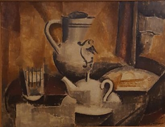 Roger de la Fresnaye | Nature morte à la théière (1912) | MutualArt