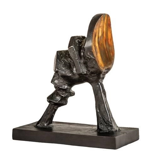 Artwork by Oliffe Richmond, Mirror Figure, Made of Bronze