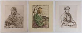 Woodcarver, Rice Farmer, Korean Beauty - Willy Seiler