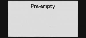 Pre-empty - Evelyn Yard