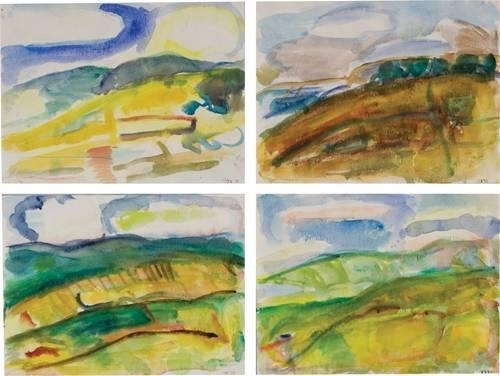 Water Colour Champagne (Suite of four works) by Joe Furlonger