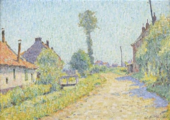 Country landscape - Émile Ancelet