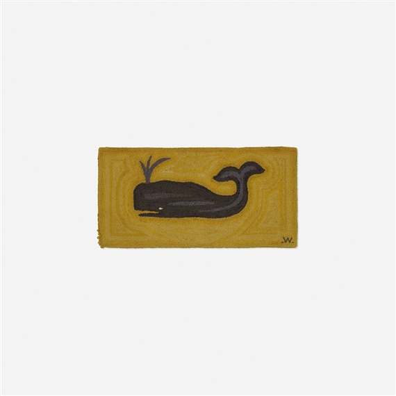 George Wells | Spouting Whale rug (Circa 1960) | MutualArt