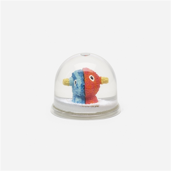 Jeff Koons | Split Rocker snow globe (2000) | MutualArt