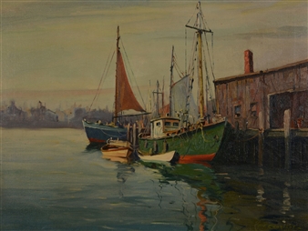 The fishing wharf - John J. Enright