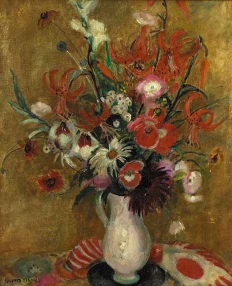 Still Life with Jug of Flowers by Mildred Bendall