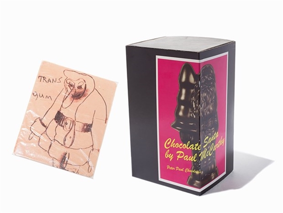 Pair: Chocolate Santa with Butt Plug & Trans gum by Paul McCarthy, circa 2000-2007