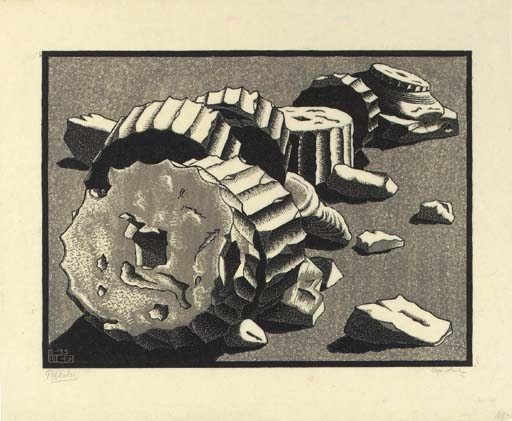 Selinunte (Bool 277) by Maurits Cornelis Escher, 1935