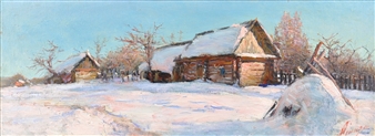 Winter. Russian Village - Alexander Smirnov